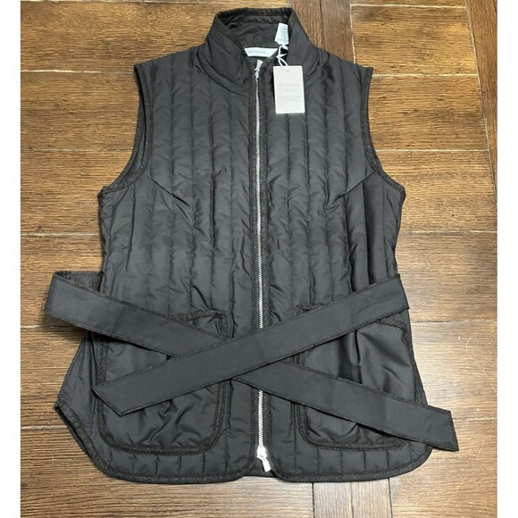 Peter Millar Womens Scout Quilted Travel Vest Medium Brown Sleeveless NWT - Picture 1 of 4